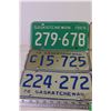 Image 2 : (6) Assorted 1969-75 Saskatchewan Licence Plates
