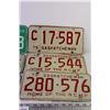 Image 3 : (6) Assorted 1969-75 Saskatchewan Licence Plates