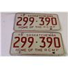 Image 2 : Pair of 1973 Saskatchewan Licence Plates