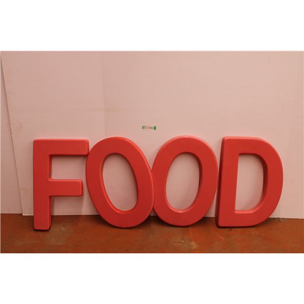 Set of Letters for the COOP Spelling FOOD(23.5x16)