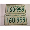 Image 2 : Set of 1970 Saskatchewan Plates