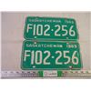 Image 1 : Set of 1969 Saskatchewan Farm Plates