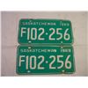 Image 2 : Set of 1969 Saskatchewan Farm Plates