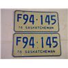 Image 2 : Set of 1976 Saskatchewan Farm Plates