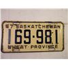 Image 2 : (1) 1957 Saskatchewan Plate
