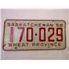 Image 2 : (1) 1958 Saskatchewan Plate