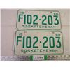 Image 1 : Set of 1968 Saskatchewan Farm Plates