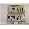 Image 1 : Set of 1972 Saskatchewan Farm Plates