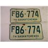 Image 2 : Set of 1974 Saskatchewan Farm Plates