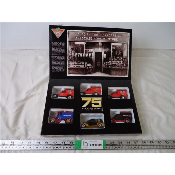 By Matchbox Canadian Tire 75th Anniversary 6 Diecast metal vehicles
