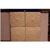 Image 1 : 4X THE BID PRICE - Tin Ceiling Tiles - 24x25