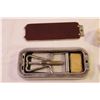 Image 2 : (2) Vintage Razors + Shaving Brush, Rolls Razor Sharpener