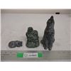 Image 1 : (3) Soapstone figures - sime chips