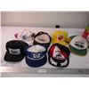 Image 1 : Lot of trucker hats (John Deere 3-stripe Rosthern, SK) etc
