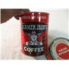 Image 2 : (2) Farmer Jack's Coffee Tin + Edwards Coffee Tin