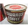 Image 3 : (2) Farmer Jack's Coffee Tin + Edwards Coffee Tin