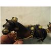 Image 3 : Pair of Clydesdale horses (plastic) 4" tall