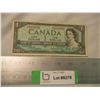 Image 1 : 1954 Canadian One Dollar Bill $1