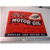 Image 1 : Ford Motor Oil Porcelain Sign - 24x18