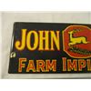 Image 2 : John Deere Farm Implements Porcelain Sign - 10x3.5