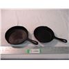 Image 1 : 2X THE BID PRICE - Cast Iron Pans - 6.25" + 6.5"