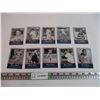 Image 1 : (8) Mickey Mantle + (2) Joe Dimaggio Pinstripe Exclusive Baseball Cards (all sleeved)