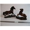 Image 1 : (2) Ceramic Horse Ornaments (one ear chipped)