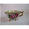 Image 4 : 3-footed teacup + saucer (gold rimmed) Antique (Castle Japan Aristocrat)