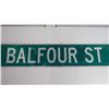 Image 2 : *Balfour St Sign 6" x 30" (damaged)
