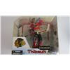 Image 2 : McFarlane's Sports Picks - Goalie Jocelyn Thibault Blackhawks (unopened) - NHL Patrick Kane Blackhaw