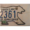 Image 3 : Polar Bear NWT license plate (T)