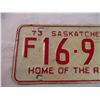 Image 2 : 1973 Sask (F) license plate