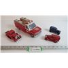 Image 1 : Plastic Fire Truck - (3) Metal Cars Made in China