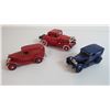 Image 3 : Plastic Fire Truck - (3) Metal Cars Made in China