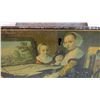 Image 3 : Vintage Tin Lock Box (no key) - Round Tin