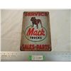 Image 1 : Mack Trucks tin sign