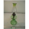 Image 1 : Green base lamp with chimney