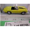 Image 3 : 1967 Chevy Corvette yellow diecast 1:43