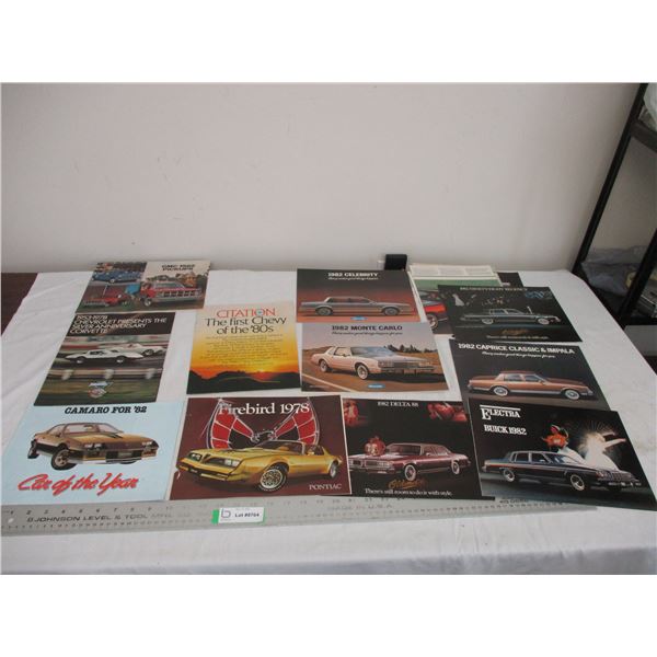 (11) Car brochures