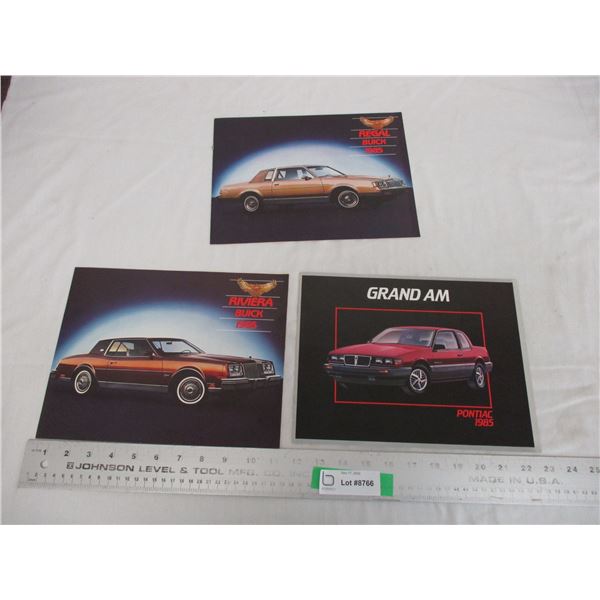 (3) Car brochures