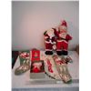 Image 1 : Vintage 1940-50's Santa Claus Doll (made in Japan) + Christmas stockings