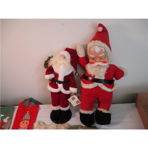 Vintage 1940-50's Santa Claus Doll (made in Japan) + Christmas