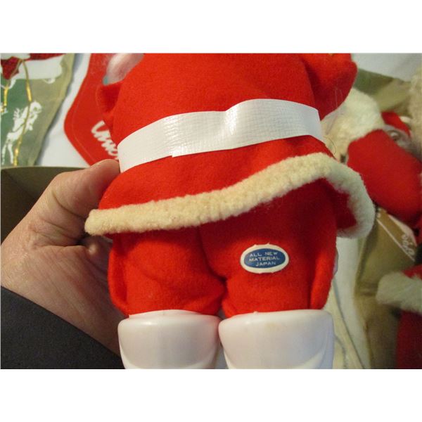 Vintage 1940-50's Santa Claus Doll (made in Japan) + Christmas