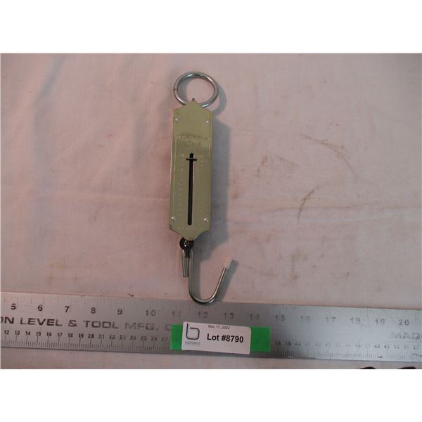 Fishing scale brass 9  long