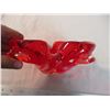 Image 3 : Chalet glass red bowl