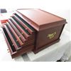 Image 1 : *6-Drawer Mahogany Chest Display Dresser - for Frankfurt mint coins - or jewelry
