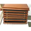 Image 2 : *6-Drawer Mahogany Chest Display Dresser - for Frankfurt mint coins - or jewelry
