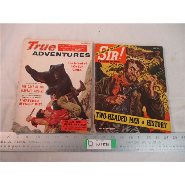 True Adventures + Sir - 1950's men's magazines