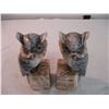 Image 2 : (2) Marble owl bookends