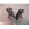Image 3 : (2) Marble owl bookends